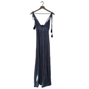 Lulus boho tassle geometric maxi dress xs